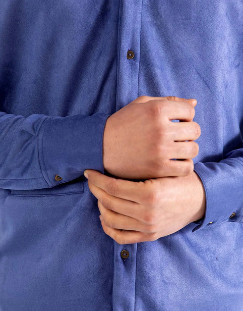 CLASSIC SUEDE BUTTON DOWN SHIRT